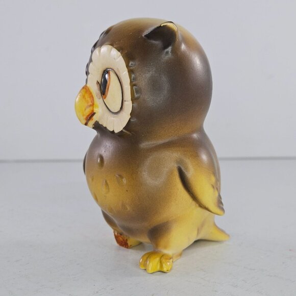 Vintage Josef Originals Owl Figurine Big Eyes Kitsch 4" Tall *FLAW* - Picture 6 of 9